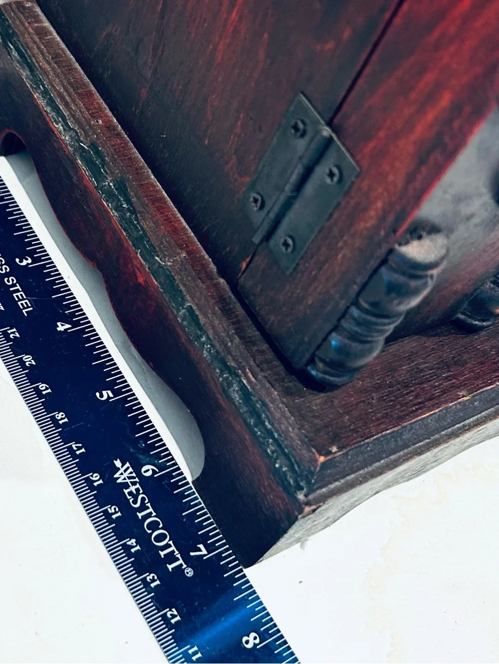 Hidden Safe Mantle Clock Wooden Farmhouse Cottagegoth Dark Academia Dorm Decor
